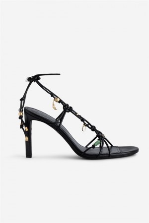 Zadig And Voltaire Alana Sandals Black | ZV-255782