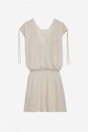 Zadig And Voltaire Alanis Dress Off White | ZV-256378