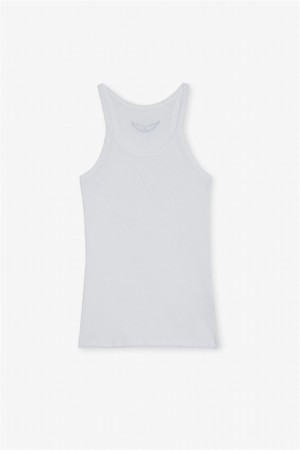 Zadig And Voltaire Alba Tank Top White | ZV-256298