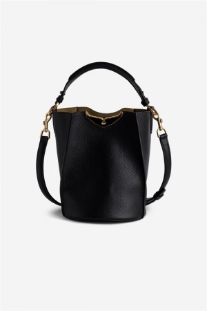 Zadig And Voltaire Borderline Bucket Bag Black | ZV-256038