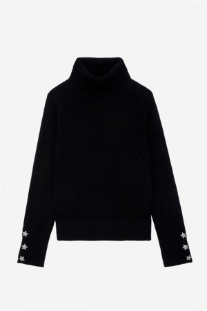 Zadig And Voltaire Boxy Jewelled Sweater Black | ZV-256456