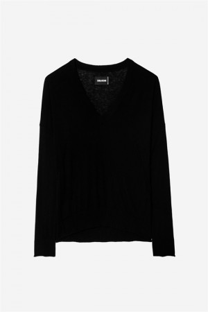 Zadig And Voltaire Brumy Cashmere Sweater Black | ZV-256460