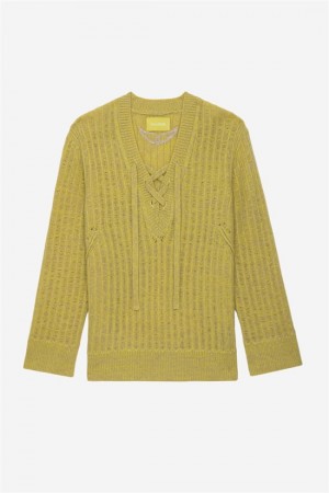 Zadig And Voltaire Fanny Sweater Yellow | ZV-256423