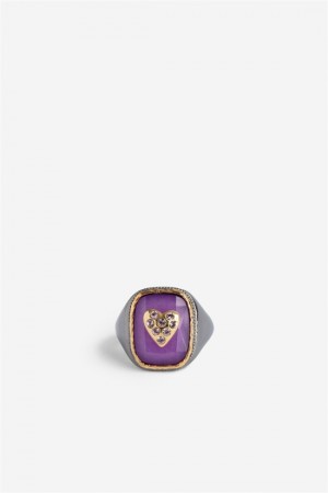 Zadig And Voltaire Heart Signet Ring Boomerang | ZV-255897