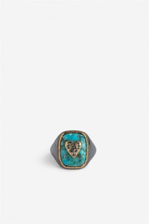 Zadig And Voltaire Heart Signet Ring Legend | ZV-255895