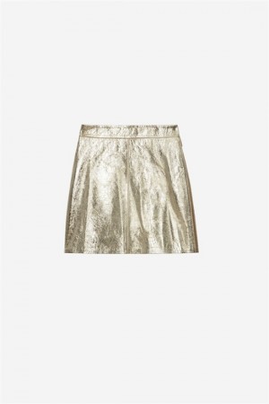 Zadig And Voltaire Jinette Leather Skirt Shea | ZV-256365