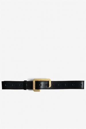 Zadig And Voltaire La Cecilia 35 Mm Belt Dark Blue | ZV-255828