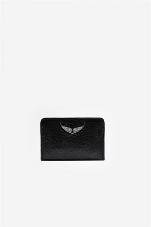 Zadig And Voltaire Pass Card Case Black | ZV-255946