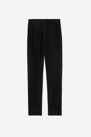 Zadig And Voltaire Pierce Linen Pants Black | ZV-255730