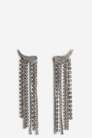 Zadig And Voltaire Rock Color Earring Shiny Silver | ZV-255856