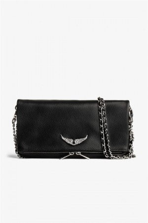 Zadig And Voltaire Rock Swing Your Wings Bag Black | ZV-256180