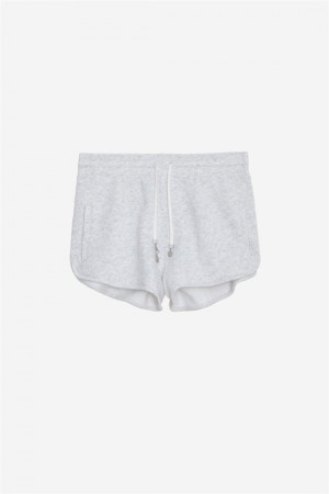 Zadig And Voltaire Smile Shorts Gris Chine Clair | ZV-256218