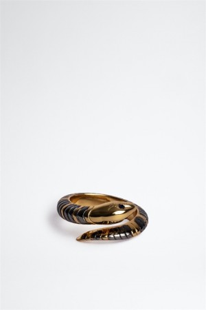 Zadig And Voltaire Snake Ring Shiny Gold | ZV-255885