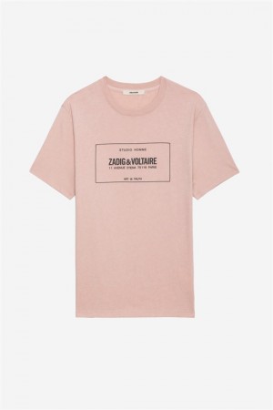 Zadig And Voltaire Ted T-shirt Primerose | ZV-255699