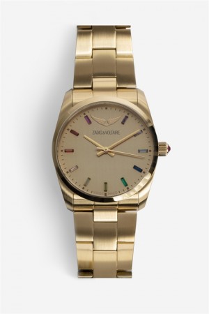 Zadig And Voltaire Time2love Watch Shiny Gold | ZV-255846