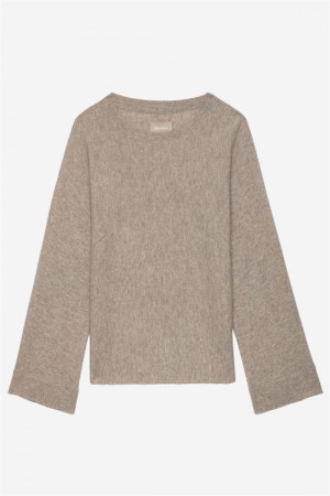 Zadig And Voltaire Willy Sweater Light Beige | ZV-256433