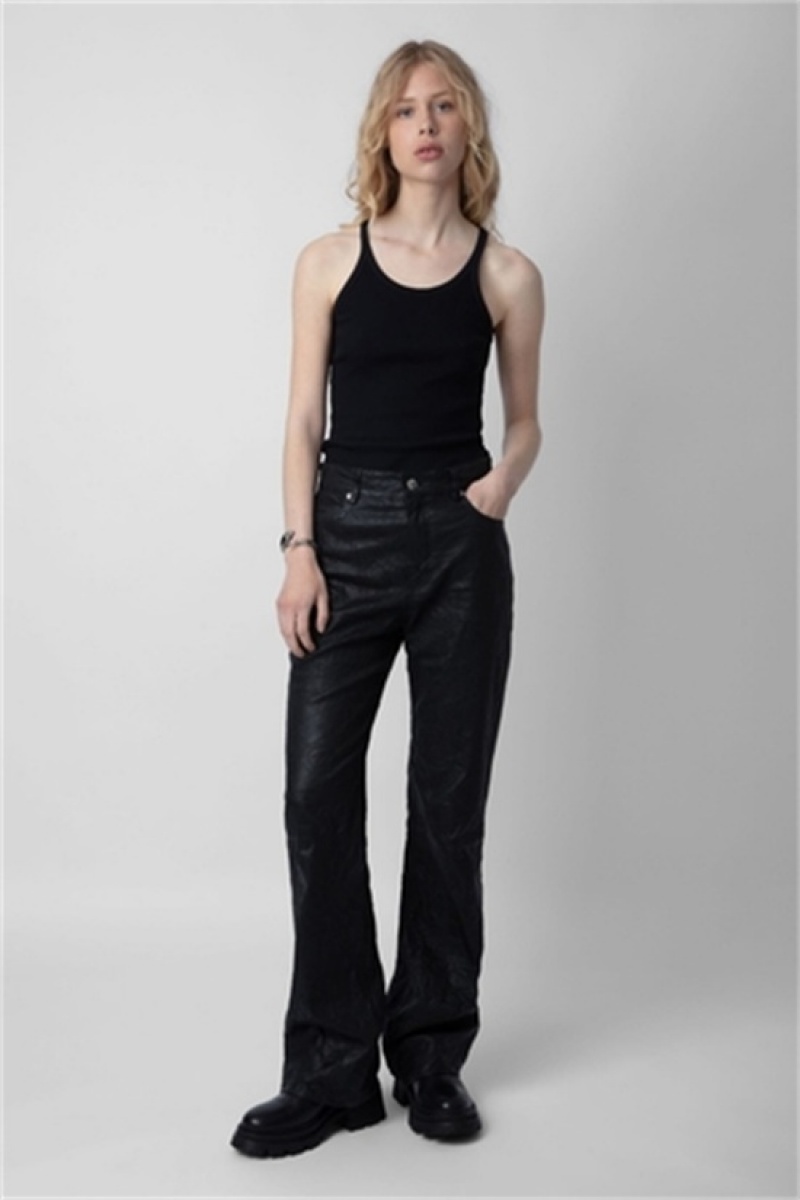 Zadig And Voltaire Alba Tank Top Black | ZV-256299