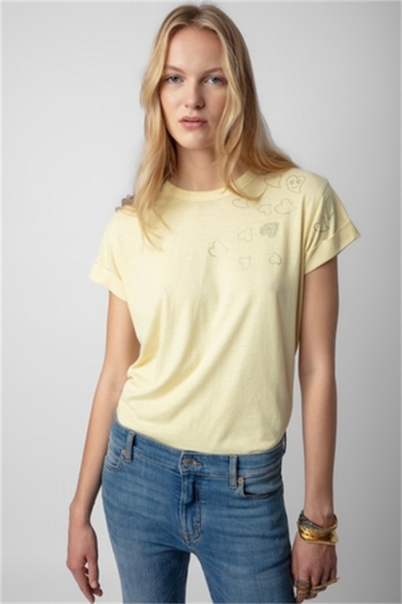 Zadig And Voltaire Anya Diamante T-shirt Shea | ZV-256267