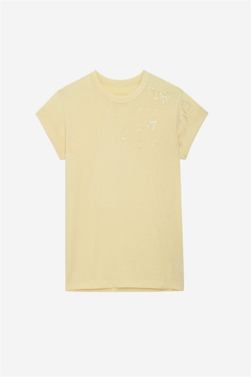 Zadig And Voltaire Anya Diamante T-shirt Shea | ZV-256267