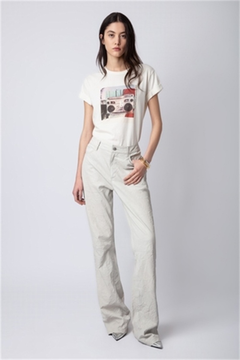 Zadig And Voltaire Anya Photoprint T-shirt Judo | ZV-256262