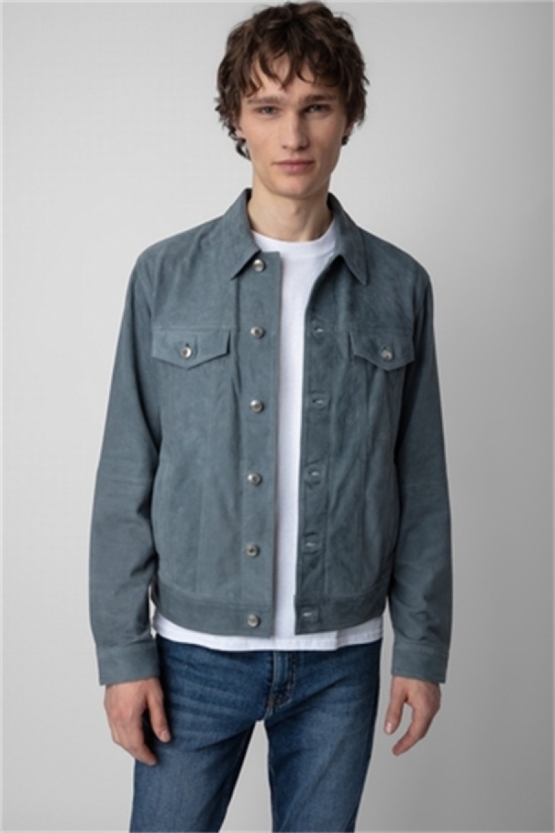 Zadig And Voltaire Base Suede Jacket Uniform | ZV-255750