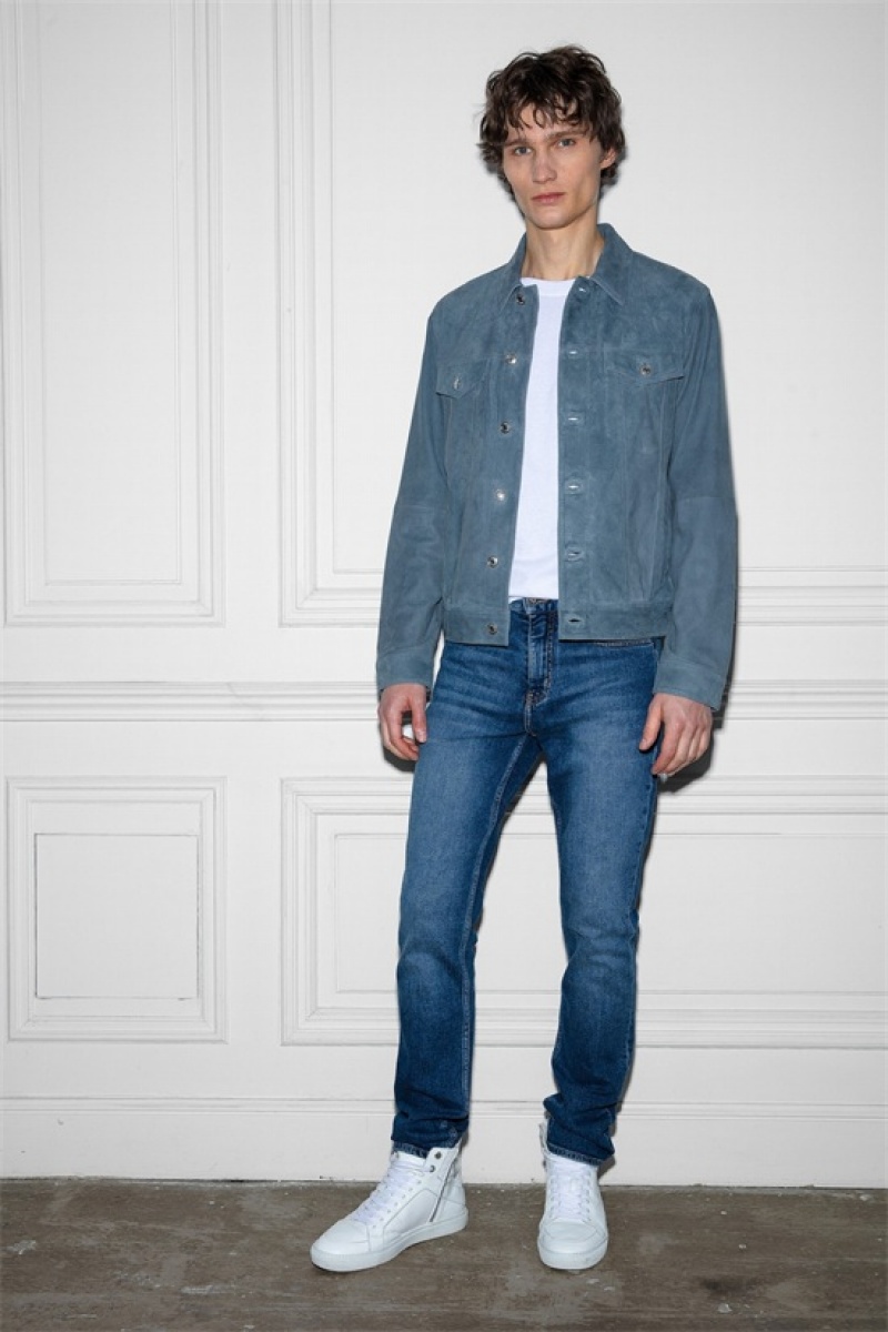 Zadig And Voltaire Base Suede Jacket Uniform | ZV-255750