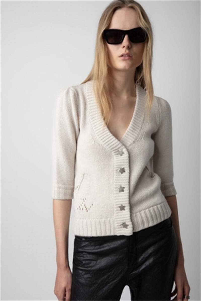 Zadig And Voltaire Betsy Cardigan Off White | ZV-256458