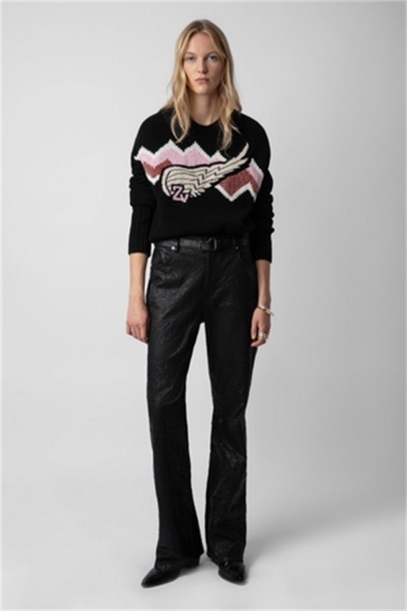 Zadig And Voltaire Bleez Sequin Sweater Black | ZV-256449