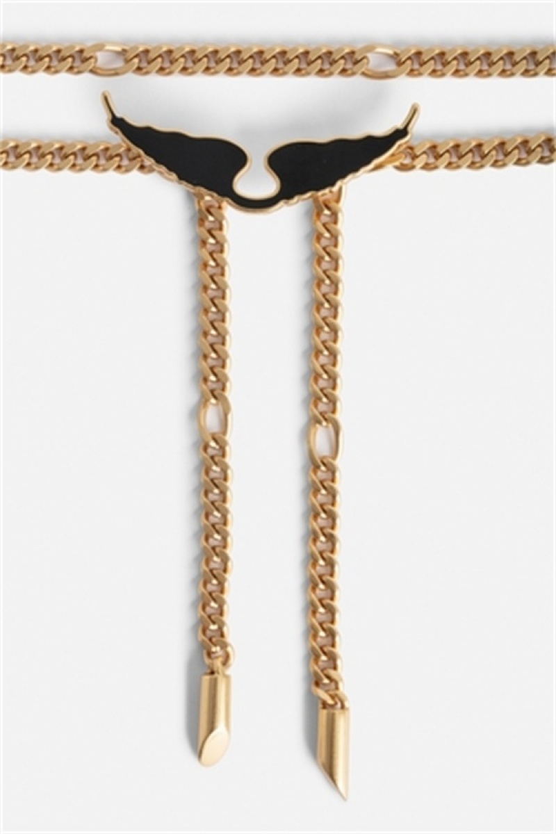 Zadig And Voltaire Borderline Chain Belt Black | ZV-255838