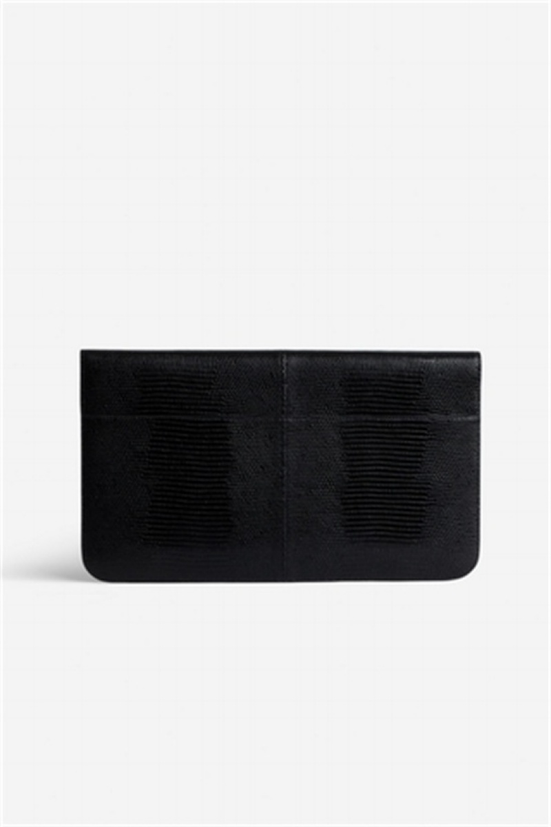 Zadig And Voltaire Borderline Clutch Black | ZV-256163