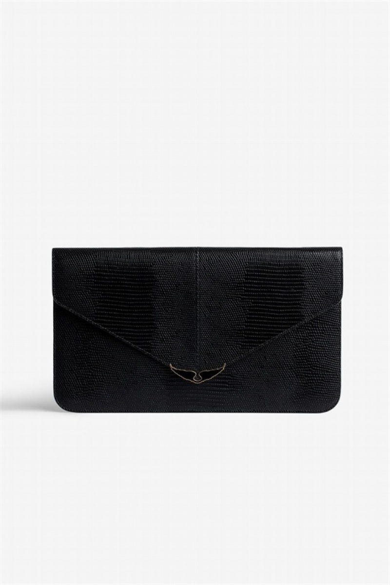 Zadig And Voltaire Borderline Clutch Black | ZV-256163