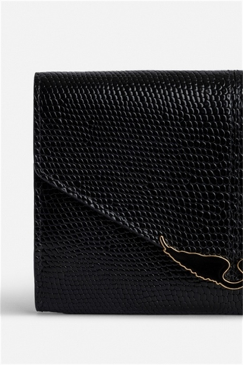 Zadig And Voltaire Borderline Wallet Black | ZV-255908