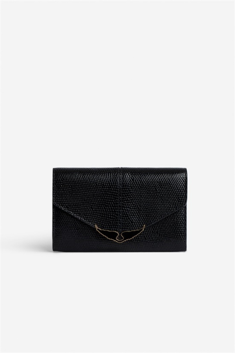 Zadig And Voltaire Borderline Wallet Black | ZV-255908