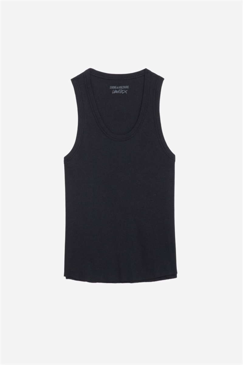 Zadig And Voltaire Camille Tank Top Black | ZV-255723