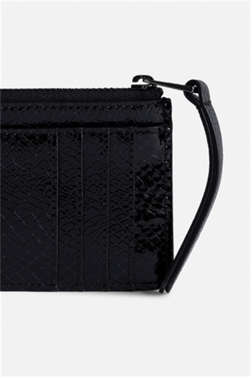 Zadig And Voltaire Card Glossy Wallet Black | ZV-255917