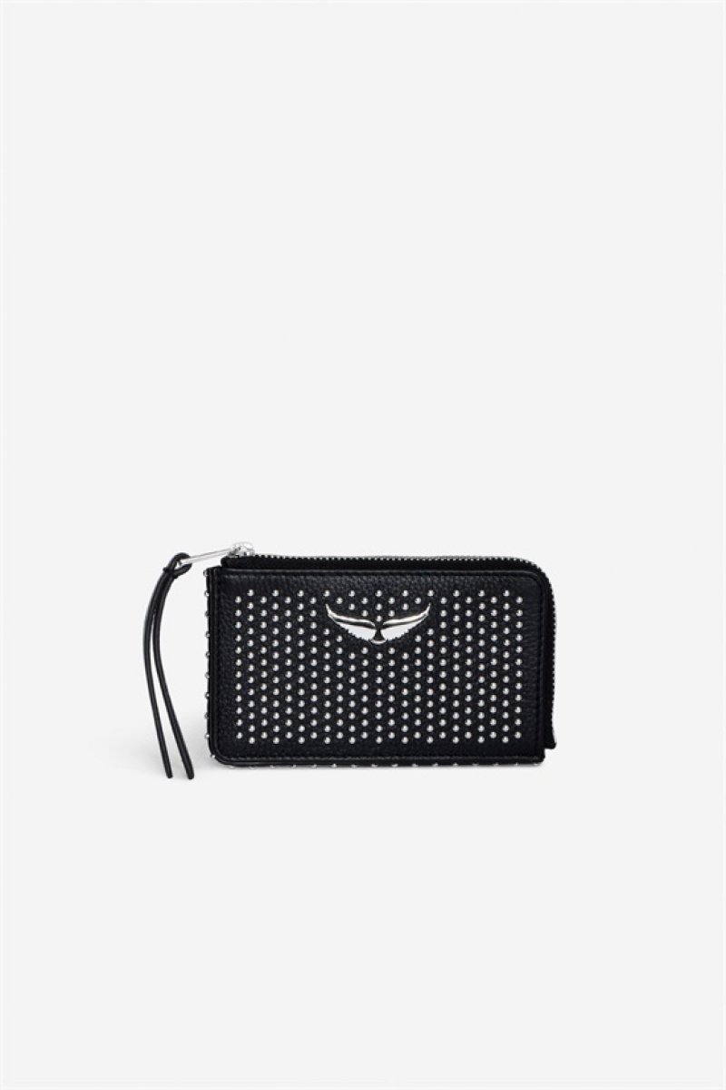 Zadig And Voltaire Card Plumetis Wallet Black | ZV-255911