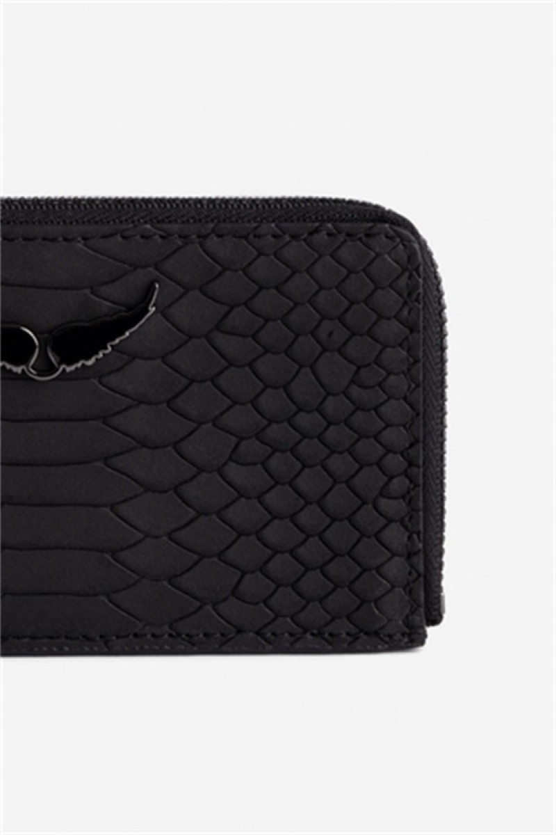 Zadig And Voltaire Card Soft Wallet Black | ZV-255918