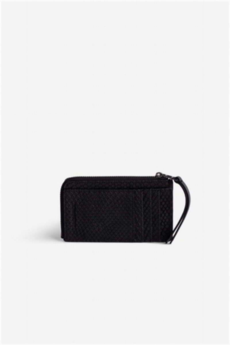 Zadig And Voltaire Card Soft Wallet Black | ZV-255918