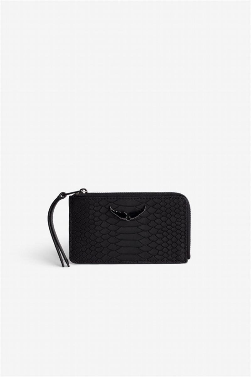 Zadig And Voltaire Card Soft Wallet Black | ZV-255918