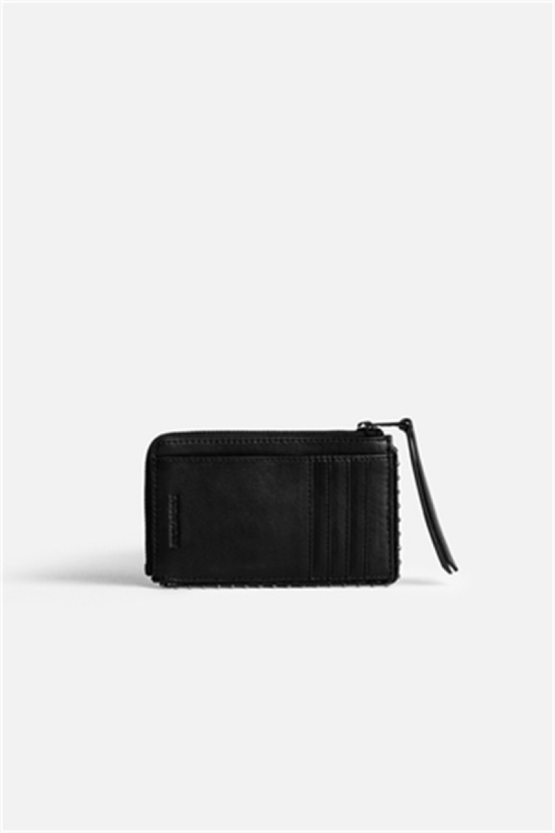 Zadig And Voltaire Card Wallet Black | ZV-255921