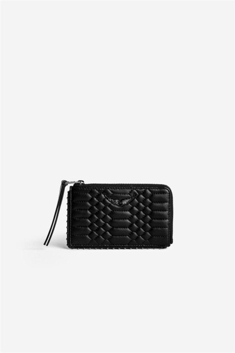 Zadig And Voltaire Card Wallet Black | ZV-255921