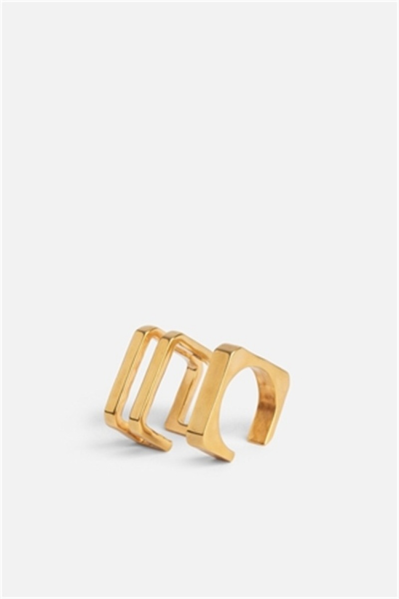 Zadig And Voltaire Cecilia Rings Old Gold | ZV-255872