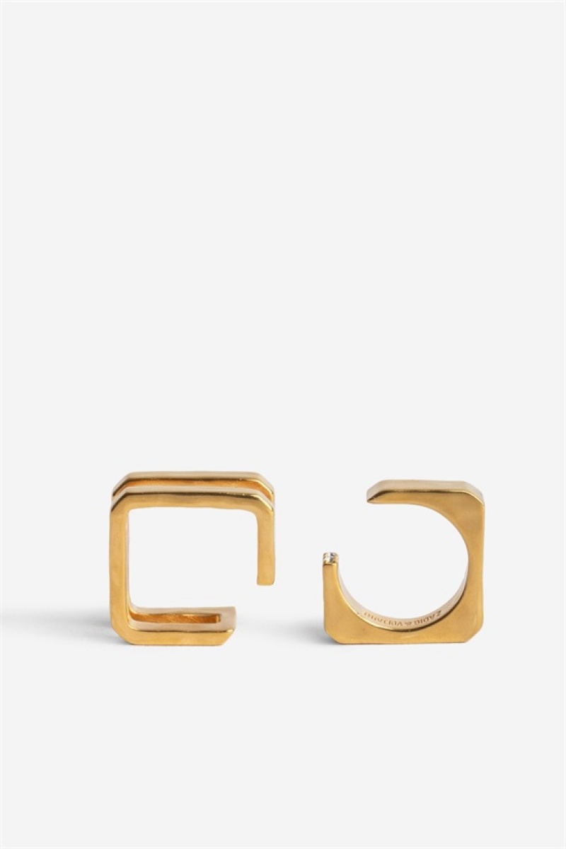 Zadig And Voltaire Cecilia Rings Old Gold | ZV-255872