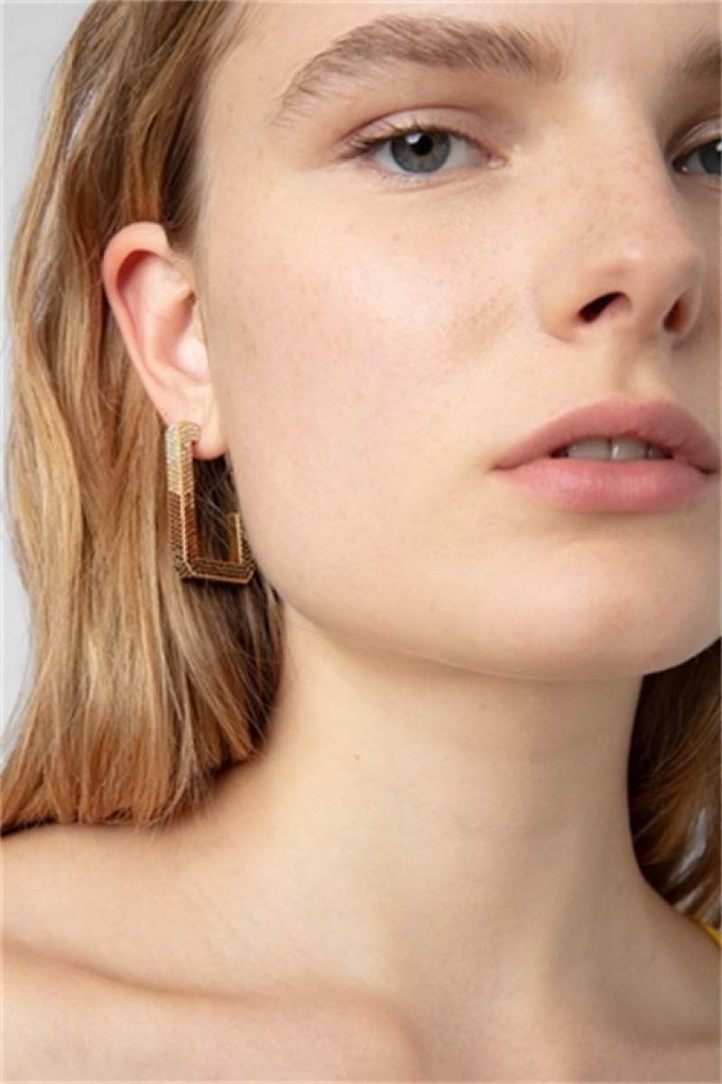 Zadig And Voltaire Cecilia Strass Earrings Heritage | ZV-255861