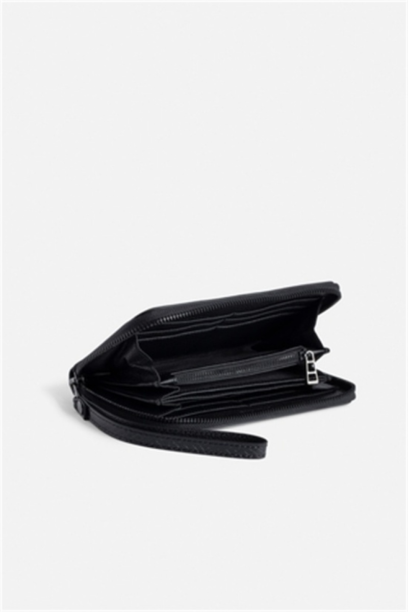 Zadig And Voltaire Compagnon Glossy Wallet Black | ZV-255902