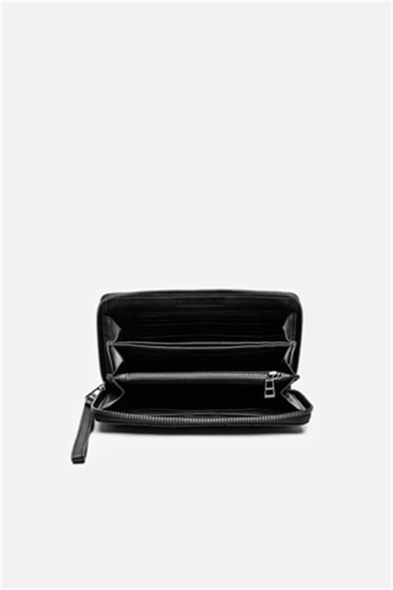 Zadig And Voltaire Compagnon Mat Wallet Black | ZV-255904