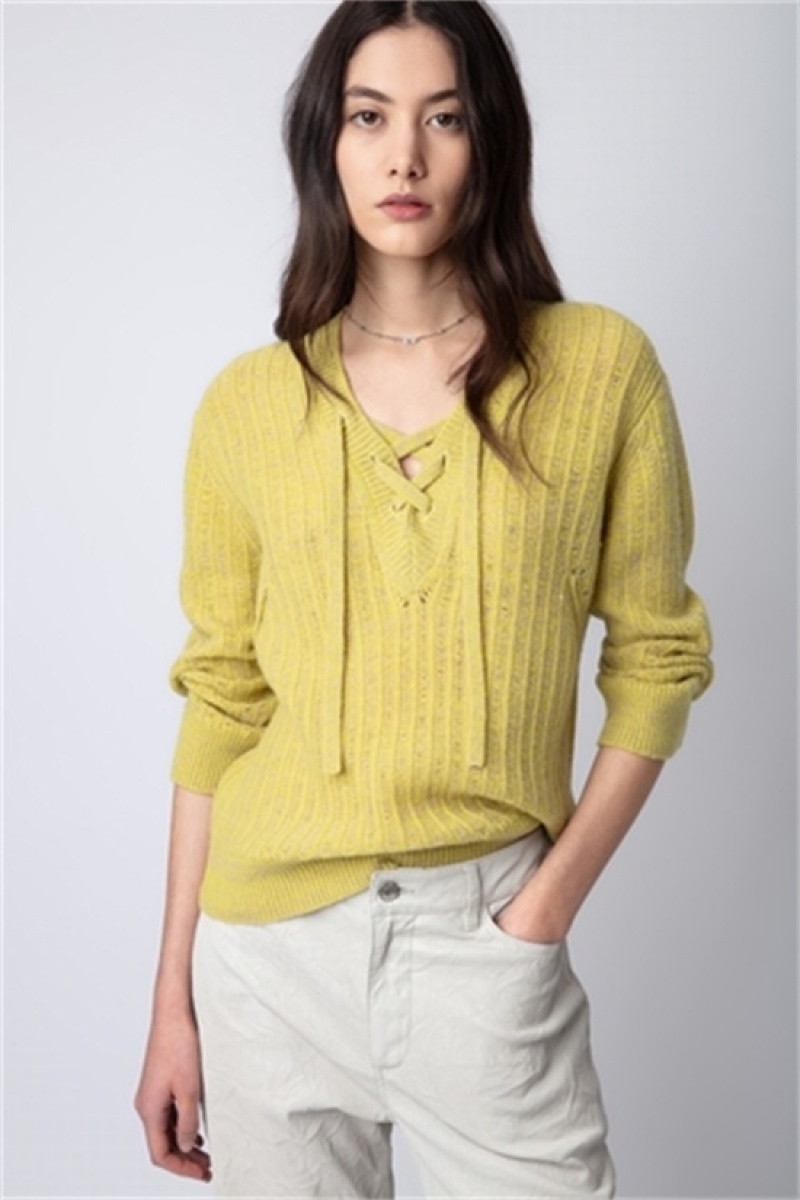 Zadig And Voltaire Fanny Sweater Yellow | ZV-256423