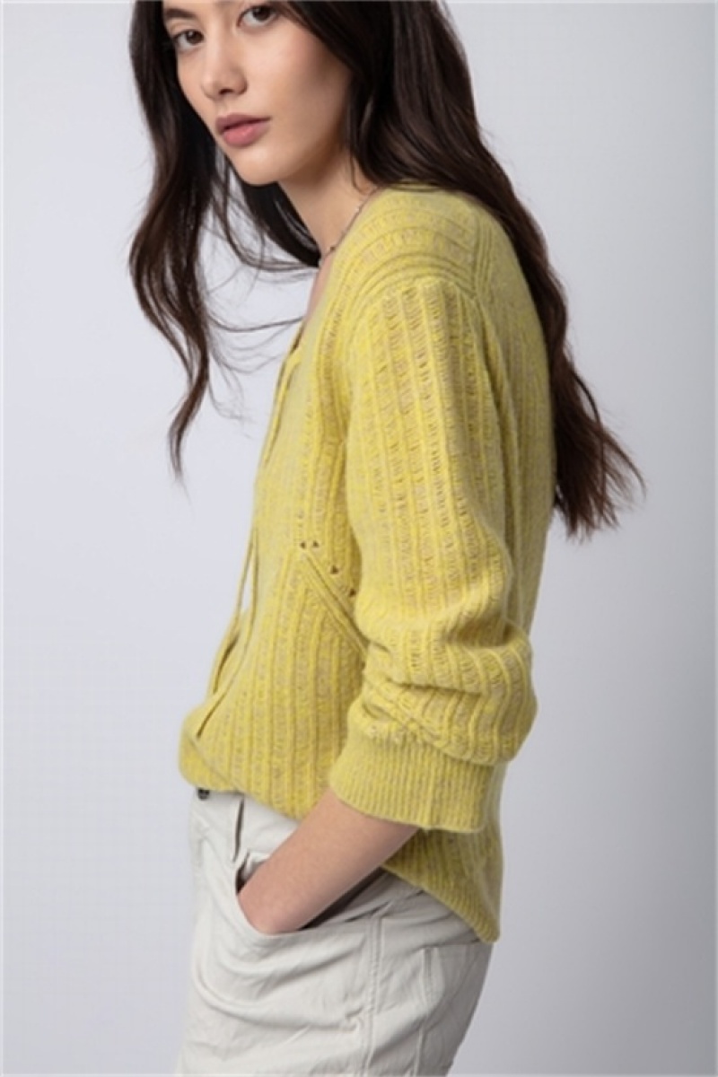 Zadig And Voltaire Fanny Sweater Yellow | ZV-256423