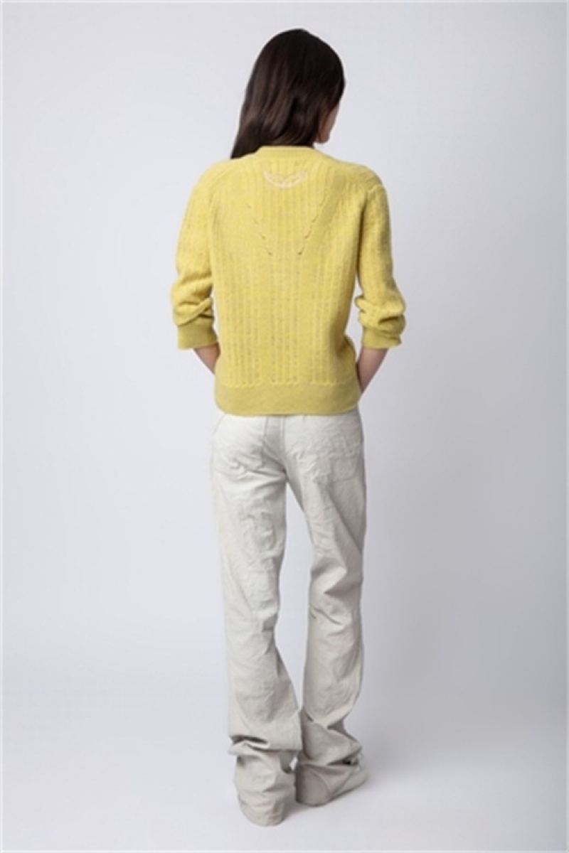 Zadig And Voltaire Fanny Sweater Yellow | ZV-256423