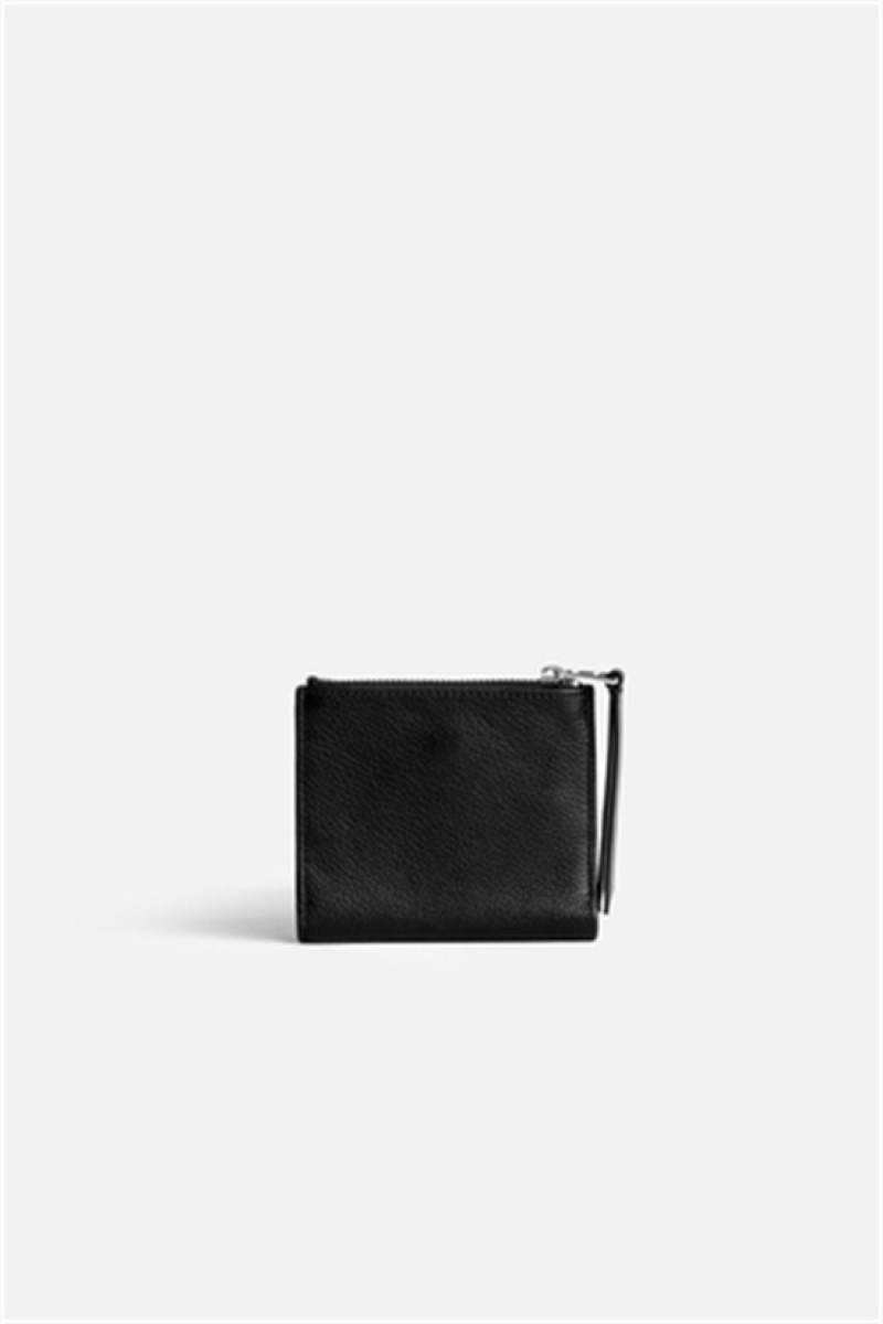 Zadig And Voltaire Fold Coin Wallet Black | ZV-255910